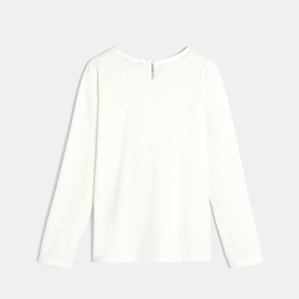 Avis T-shirt à sequins magiques blanc fille OKAIDI 3