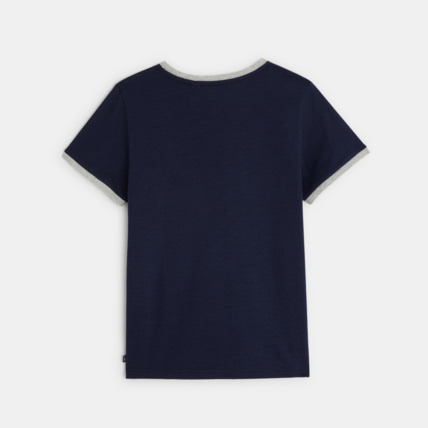 Avis T-shirt manches courtes à message Relax bleu garçon OKAIDI 4