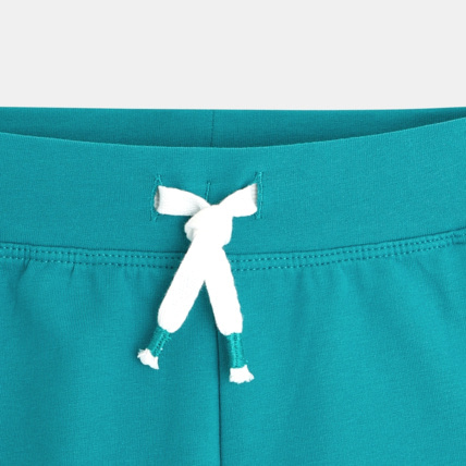 Avis Short uni en jersey doux vert fille OKAIDI 3