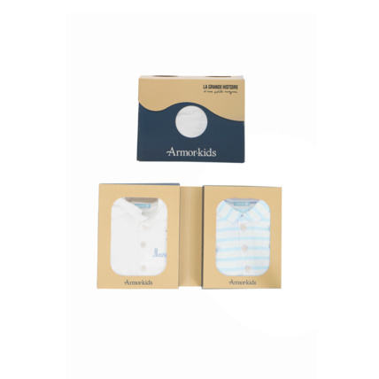 Avis Lot de bodies 2 "Brendan" Baby - coton - Blanc/Nuage ARMOR-LUX 5