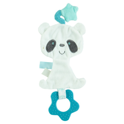Avis Doudou panda en velours avec anneau de dentition Prémaman 1