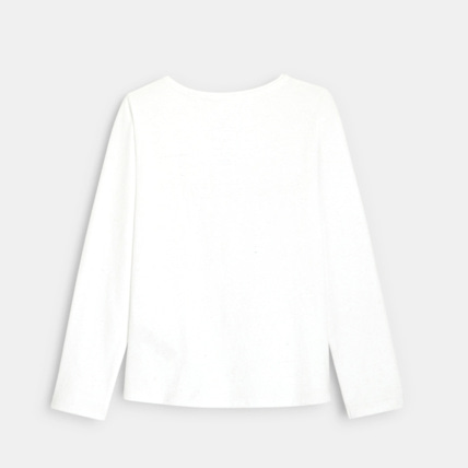 Avis T-shirt à message en coton recyclé majoritaire beige fille OKAIDI 3