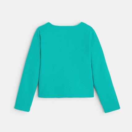 Avis Cardigan en molleton réversible vert fille OKAIDI 3