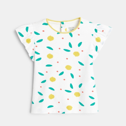 Avis T-shirt manches volantées fruits OBAÏBI 1