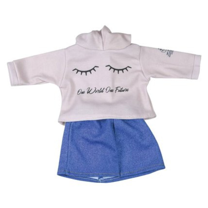 Avis Ensemble pour poupée 38 cm - Sweat yeux et jupe One World One Future CERISE ET CAPUCINE 1