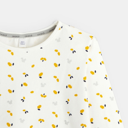 Avis Pyjama 2 pièces en molleton blanc fille OKAIDI 3