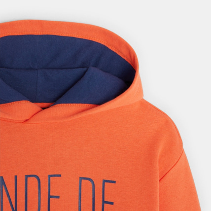 Avis Sweat-shirt à message orange garçon OKAIDI 2