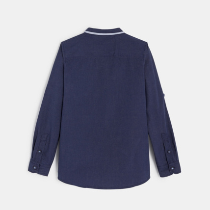 Avis Chemise à col américain bleue garçon OKAIDI 3