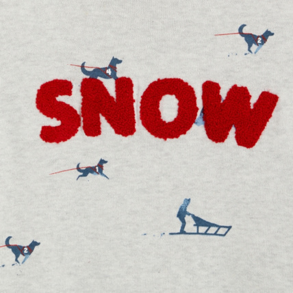 Avis Sweat-shirt imprimé SNOW gris garçon OKAIDI 2