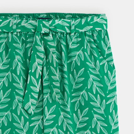 Avis Pantalon large imprimé vert fille OKAIDI 3