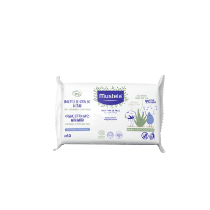 Avis Lingettes de Coton Bio à l'Eau Mustela 1