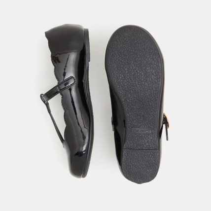 Avis Ballerine vernie bride en T noires fille OKAIDI 3