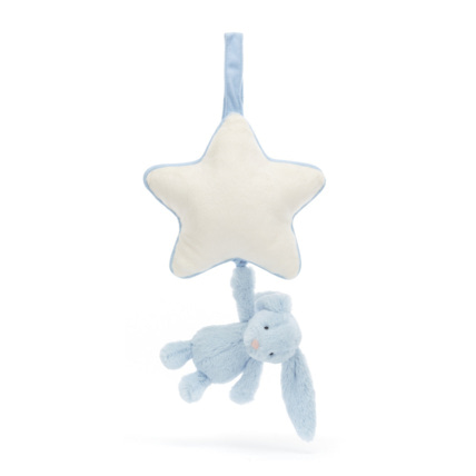 Avis Peluche musicale Bashful Bunny - Blue Jellycat 1