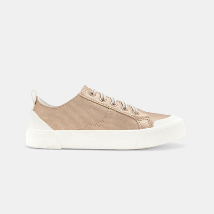 Avis Tennis en toile irisée à lacets roses fille OKAIDI 1