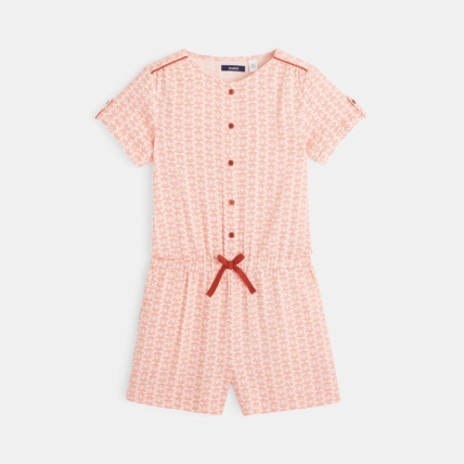 Avis Combi short fluide imprimé estival rose fille OKAIDI 2