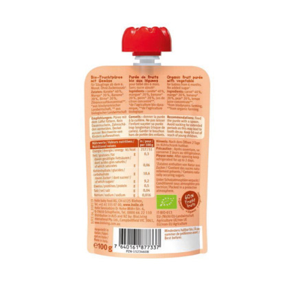 Avis Gourde Carrot Cat - carotte, mangue, banane et poire Holle 2