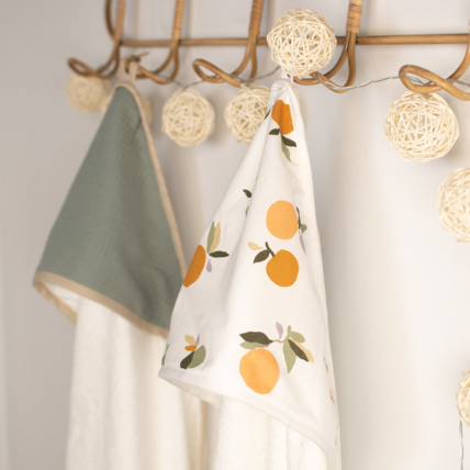 Avis Grande cape de bain en coton et bambou, Clem Sevira Kids 2