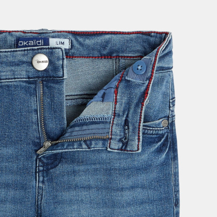 Avis Jean slim en denim recyclé bleu garçon OKAIDI 2