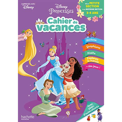 Avis Disney - Princesses - De la Petite à la Moyenne Section - Cahier de vacances 2023 Hachette Éducation 1