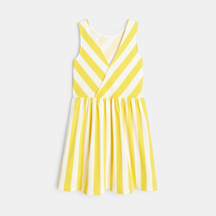 Robe rayee en jersey jaune fille OKAIDI Comparateur Avis Prix