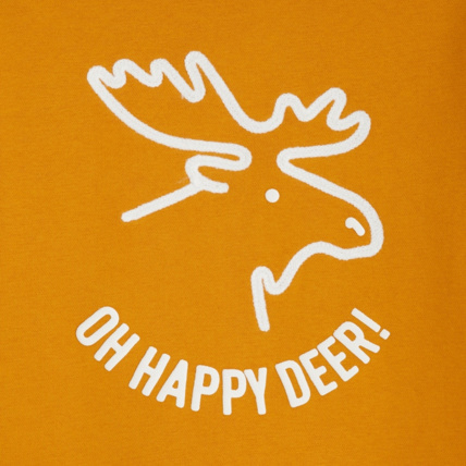 Avis Sweat-shirt motif caribou jaune garçon OKAIDI 3