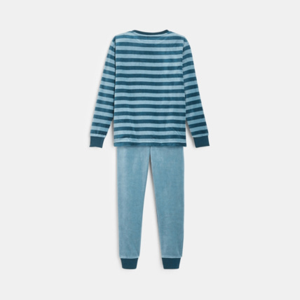 Avis Pyjama 2 pièces en velours motif ours bleu garçon OKAIDI 4