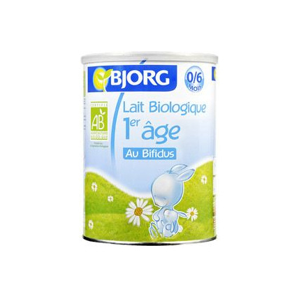 Avis Lait biologique au bifidus 1er âge BJORG 1