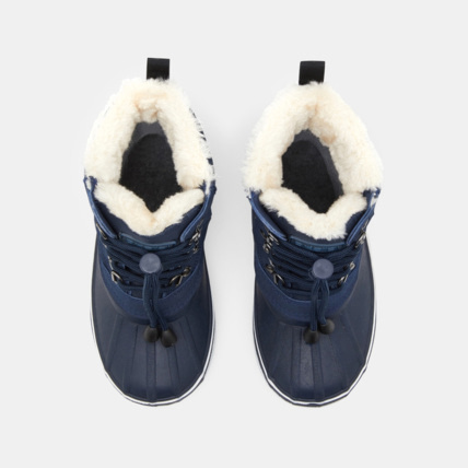 Avis Bottes de neige fourrées à lacets bleues garçon OKAIDI 2