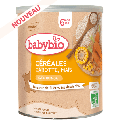 Avis Céréales Carotte Maïs Babybio 1