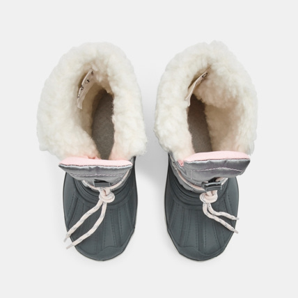 Avis Bottes de neige métallisées grises fille OKAIDI 2