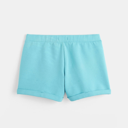 Avis Short en molleton uni bleu fille OKAIDI 2