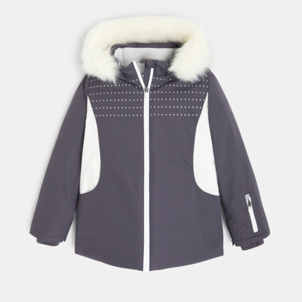 Avis Blouson de ski à capuche gris fille OKAIDI 2