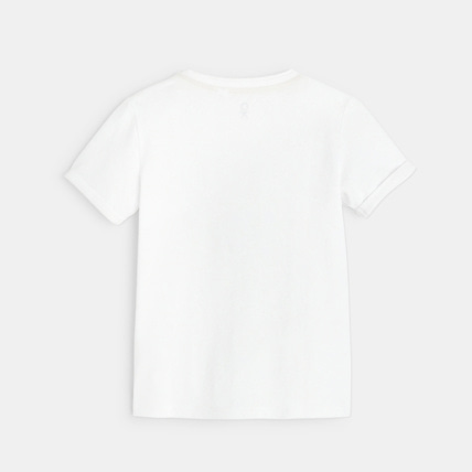 Avis T-shirt à sequins magiques "Island Trip" blanc garçon OKAIDI 3