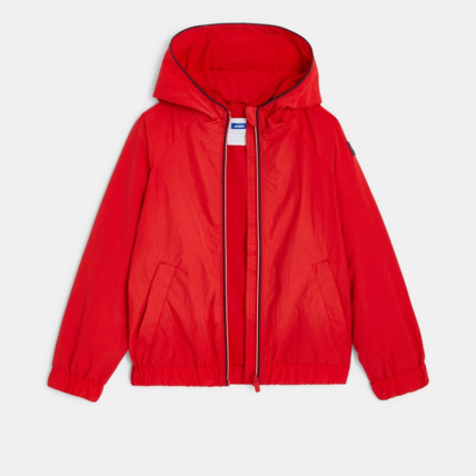 Coupe vent deperlant a capuche rouge garcon OKAIDI Comparateur Avis Prix