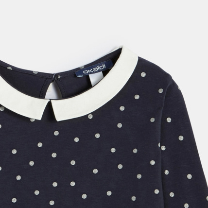 Avis T-shirt col Claudine bleu fille OKAIDI 3