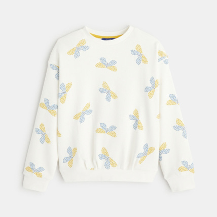 Avis Sweat-shirt motif papillon jaune fille OKAIDI 2