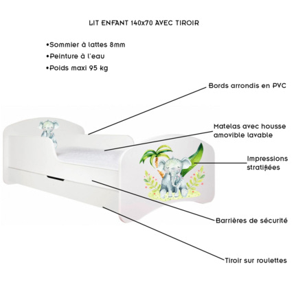 Avis Lit enfant + matelas mousse BB-BOOM 2