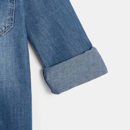 Avis Chemise en jean bleue garçon OKAIDI 5