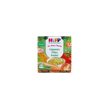 Avis Légumes pâtes poulet - 2 pots x 250g - 12 mois HIPP 1