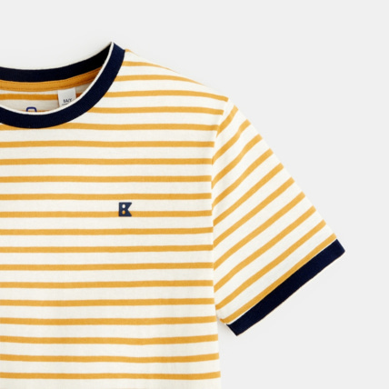 Avis T-shirt marinière jaune garçon OKAIDI 2