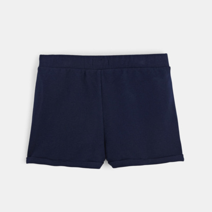 Avis Short en molleton uni bleu fille OKAIDI 2