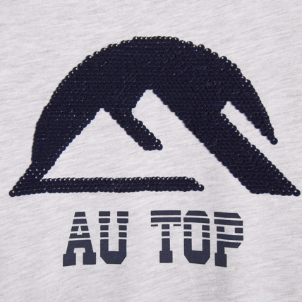 Avis T-shirt à sequins magiques blanc garçon OKAIDI 3