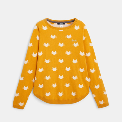 Avis Pull en maille fine LOVE jaune fille OKAIDI 1