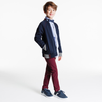 Avis Sweat zippé bleu garçon OKAIDI 1