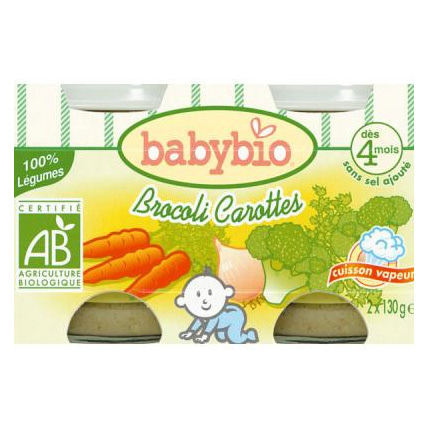 Avis BIO Brocoli Carottes 130 g dès 4 mois Babybio 1