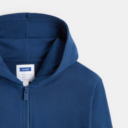 Avis Sweat zippé à capuche bleu garçon OKAIDI 2