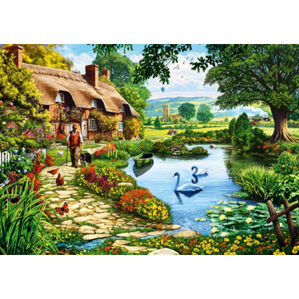 Avis Puzzle Cottage by the Lake BLUEBIRD PUZZLE 1
