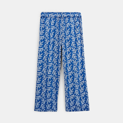 Avis Pantalon large imprimé bleu fille OKAIDI 2