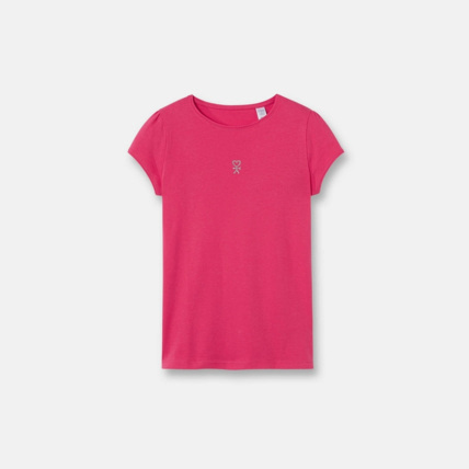 Avis T-shirt basique rose fille OKAIDI 1