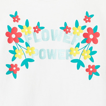 Avis Pyjama d'été 2 pièces "Flower Power" blanc fille OKAIDI 3